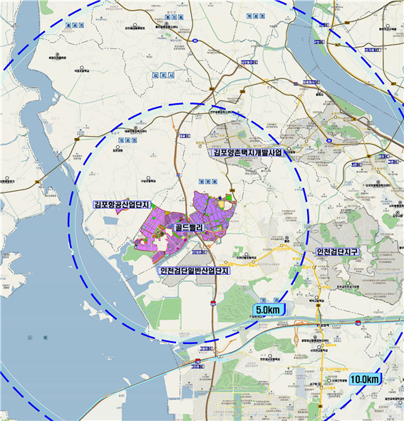 Gimpo Gold Valley transportation improvement plan establishment service